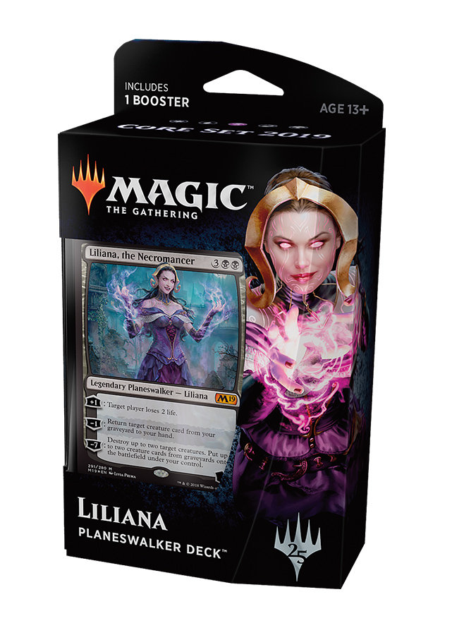 Magic the Gathering Core Set 2019 Planeswalker Deck - Liliana | DA Card