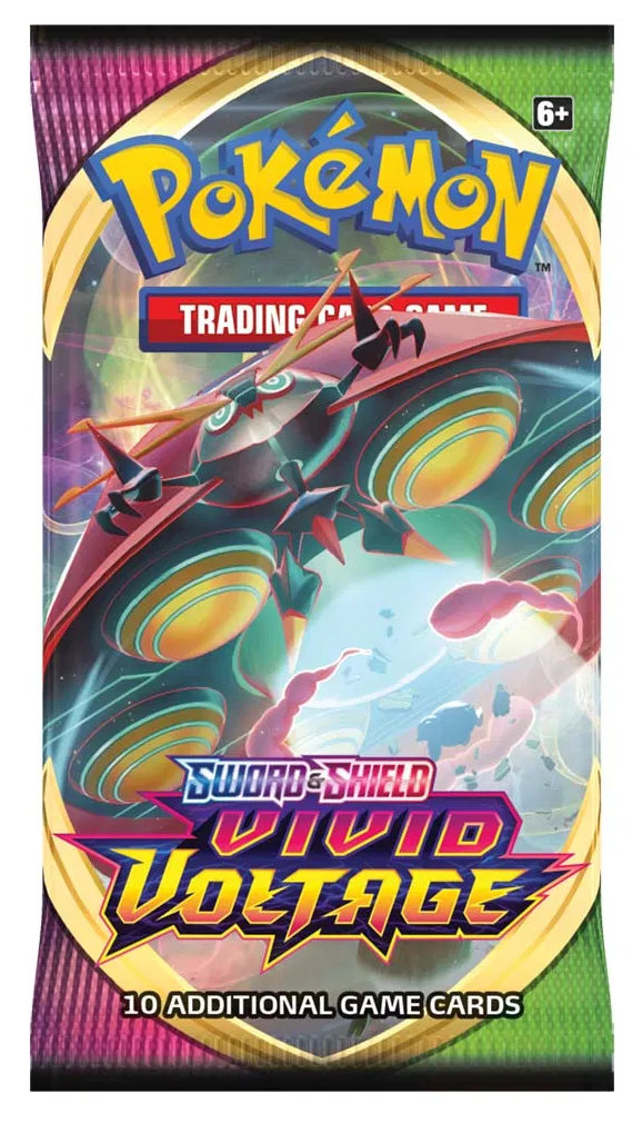 thumbnail image 2 of Pokemon TCG Sword & Shield Vivid Voltage Booster Blister Pack - Factory Sealed 2 of 3