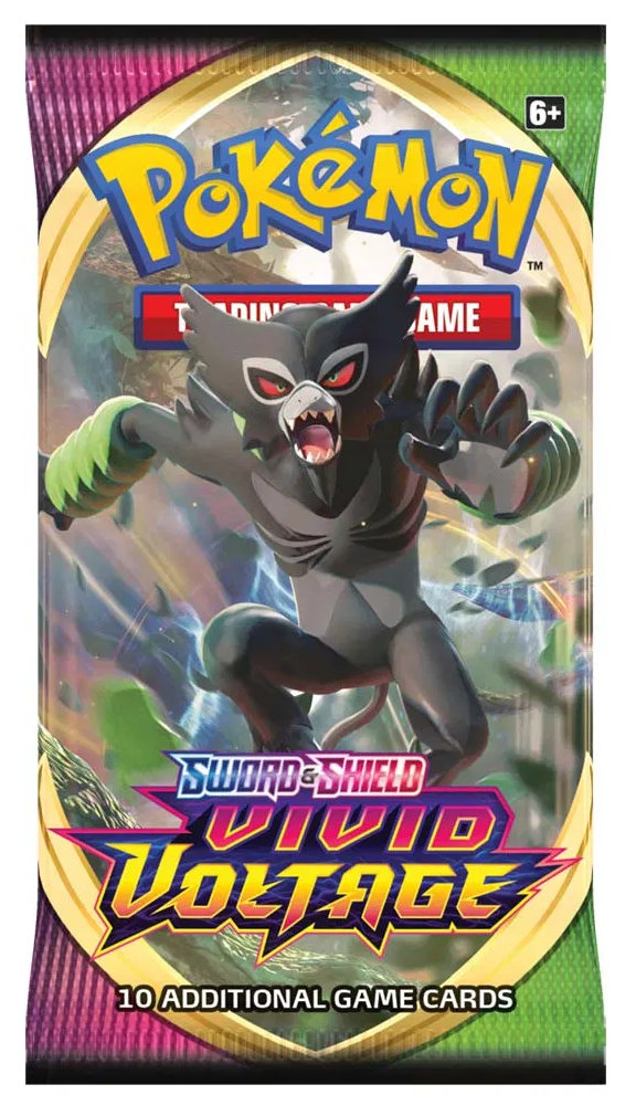 Pokemon Sword and Shield Vivid Voltage Trading Card Booster Pack