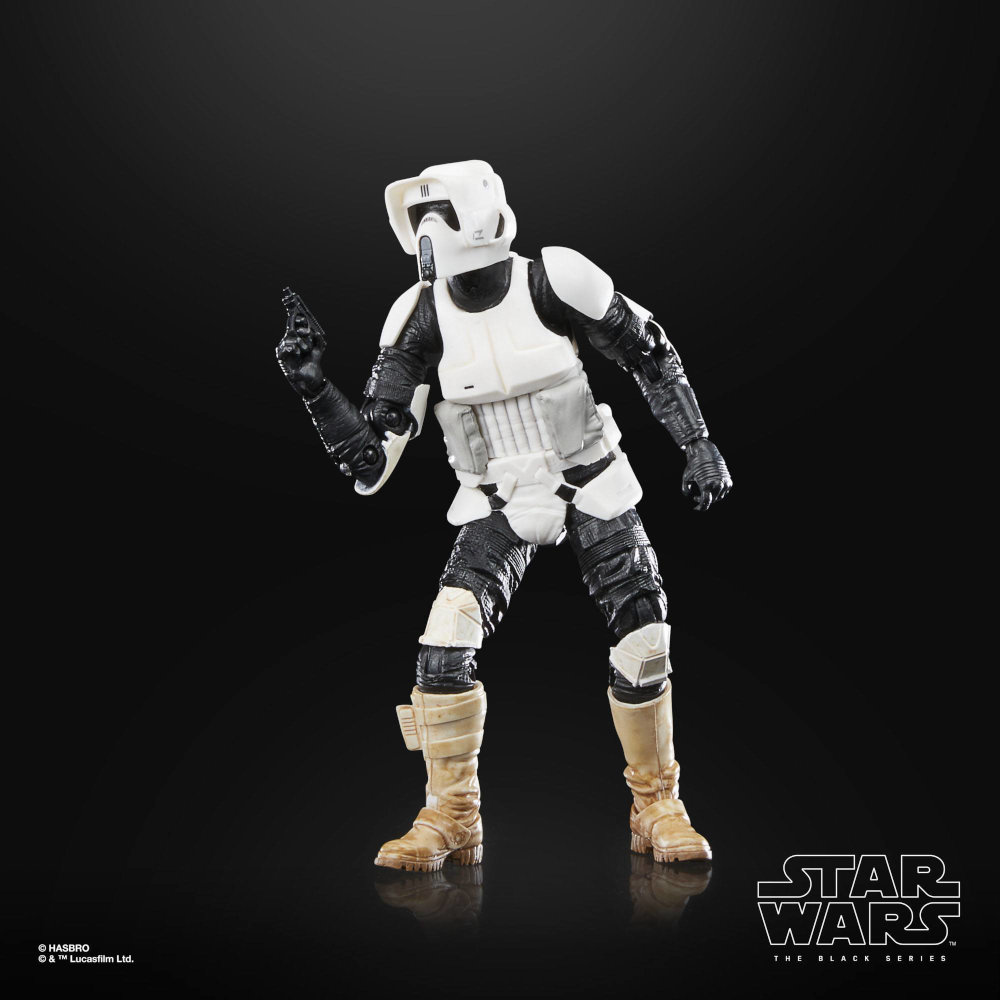 STAR WARS BLACK SERIES BIKER SCOUT 6 IN DELUXE ACTION FIGURE 2014