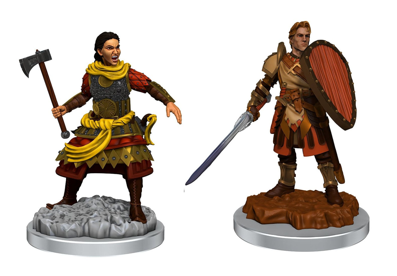 Figurka D&amp;D - Human Fighters - Unpainted (Dungeons &amp; Dragons: Nolzur's ...
